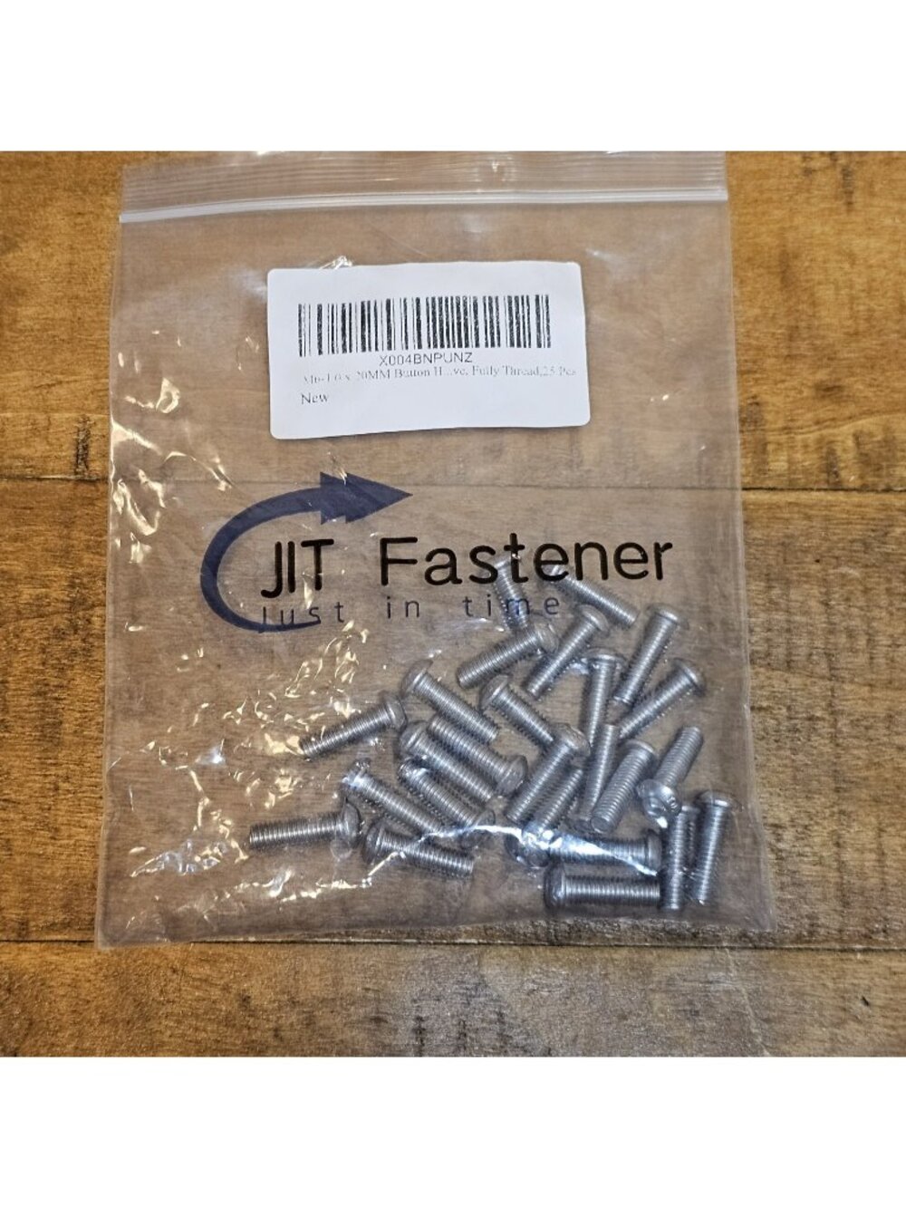 25 Piece M6-1.00 x 20 mm Button Socket Head Cap Screw Coarse 10.9 Screws